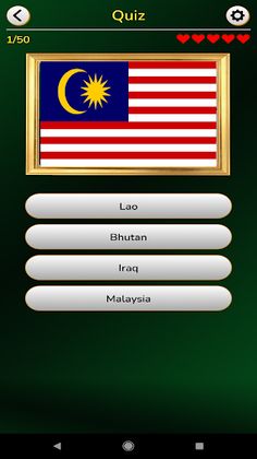 Asia Flags and Maps Quiz - Screenshot 2