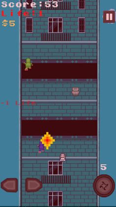 Ninja Tower Climb - Retro Game - Screenshot 3