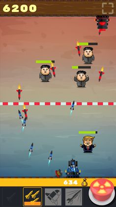 Trump vs Kim - the big red but - Screenshot 2