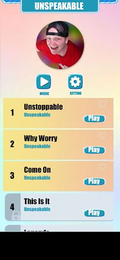 Unspeakable Music Tiles Game - Screenshot 1