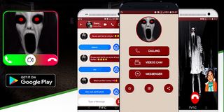 scary Ghost video call nd chat - Screenshot 1