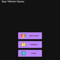 Sayı Tahmin Oyunu - Screenshot 1