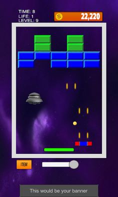 Brick breaker space mission - Screenshot 3