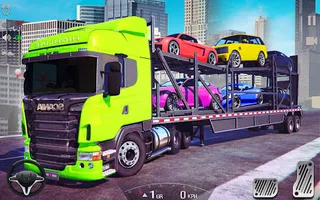Cars Transporter Truck Games - Screenshot 1