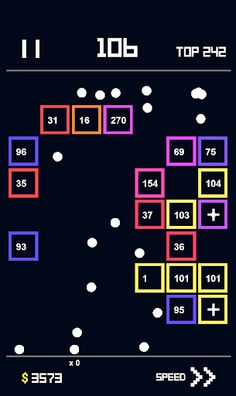 Brick Breaker - Glowing - Screenshot 3