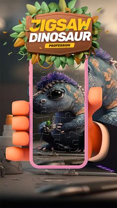 Jigsaw dinosaur profession - Screenshot 3