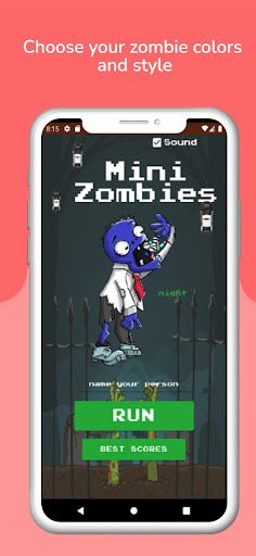 Mini Zombie vs Police cars - Screenshot 2