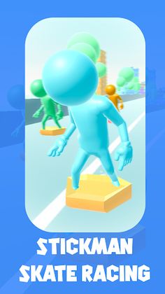 Stickman Skate Racing - Screenshot 1