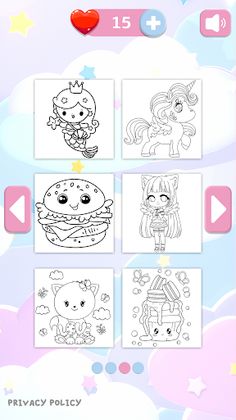 Kawaii coloring: Paint & Color - Screenshot 4