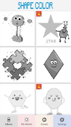 Shape Colors Pixel Art - Screenshot 1