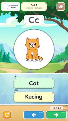 Belajar ABC Dwibahasa + Suara - Screenshot 3