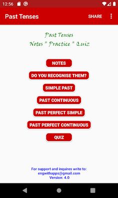 English Past Tenses - Screenshot 1