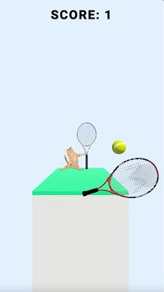 Cat Tennis : Meow Meow - Screenshot 3