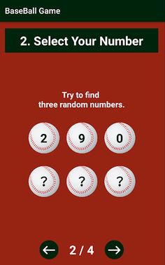 Number Baseball Game - Screenshot 2