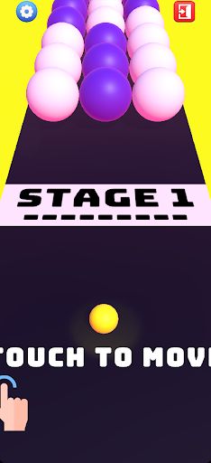 Rolling Colorful Ball - Screenshot 1