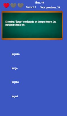 Conjugaciones de Verbos Juego - Screenshot 4