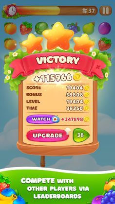 Cluster Fruits: Matching Game - Screenshot 3