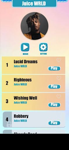 Juice WRLD Music Tiles Game - Screenshot 1