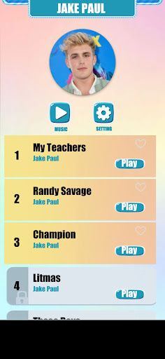 Jake Paul Music Tiles Game - Screenshot 1