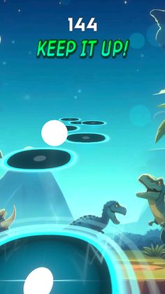 Jurassic Dino Ball Jump - Screenshot 1