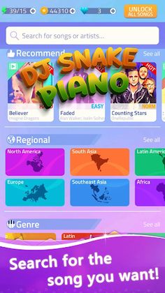 DJ Snake Music Piano Tiles - Screenshot 1