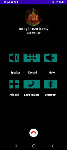 fake call bunzo  bunny prank - Screenshot 2