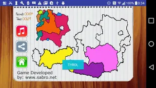 Austria Map Puzzle Game Free - Screenshot 2