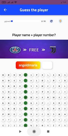 Football Quiz Guess the player - Screenshot 1