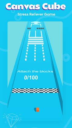 Canvas Cube Run : Avoid The Ba - Screenshot 1