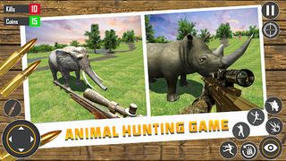 Animal hunting games with car - Screenshot 1