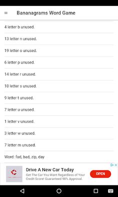 Bananagram - Build Words with  - Screenshot 3