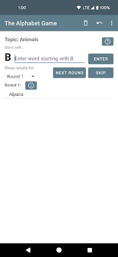 The Alphabet Game - Screenshot 1