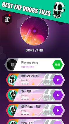 Funkin DOORS Dance Tiles Hop - Screenshot 1
