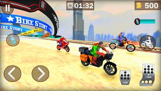 Superhero Bike Stunt Racing 3D - Screenshot 1