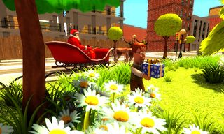 Flying Santa Christmas Gift 3D - Screenshot 2