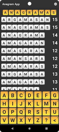 Anagram App - Screenshot 3