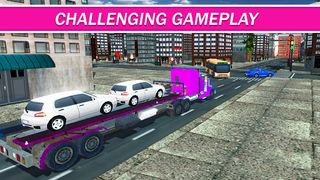 Pink Trailer Truck Car Carrier - Screenshot 2