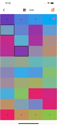 Color Puzzle - color ordering - Screenshot 2