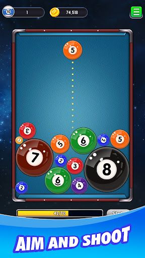 Billiards Merge 2048 - Screenshot 2