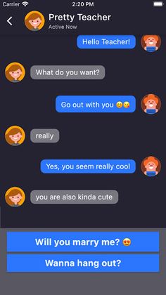 Scary Bad Teacher Chat Master - Screenshot 2