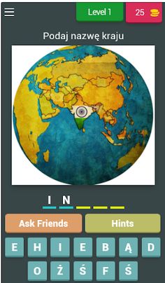 Mapa polityczna Azji - quiz - Screenshot 1