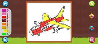 Coloring Airplane game - Screenshot 1