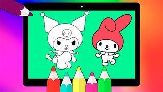 kuromi Coloring Book Game - Screenshot 1