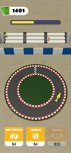 Racing Clicker Idle 3D - Screenshot 1
