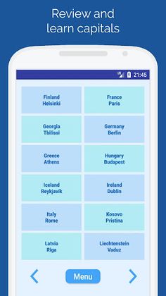 Capitals of the countries Quiz - Screenshot 2