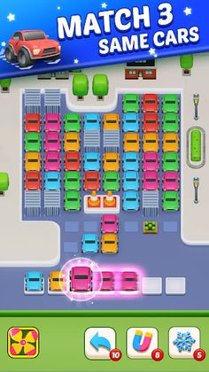 Triple Car Jam 3D: Car parking - Screenshot 1