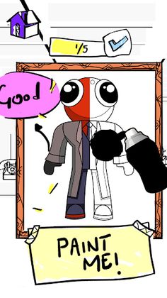 Monster Paint Stencil Art Game - Screenshot 1