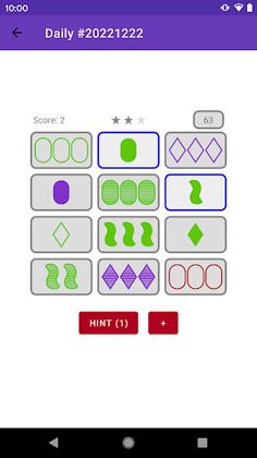 Set Basic: Card Matching Game - Screenshot 1