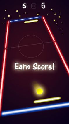 Glow Ping Pong - Screenshot 3