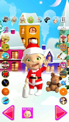 Talking Babsy Baby Xmas Games - Screenshot 1